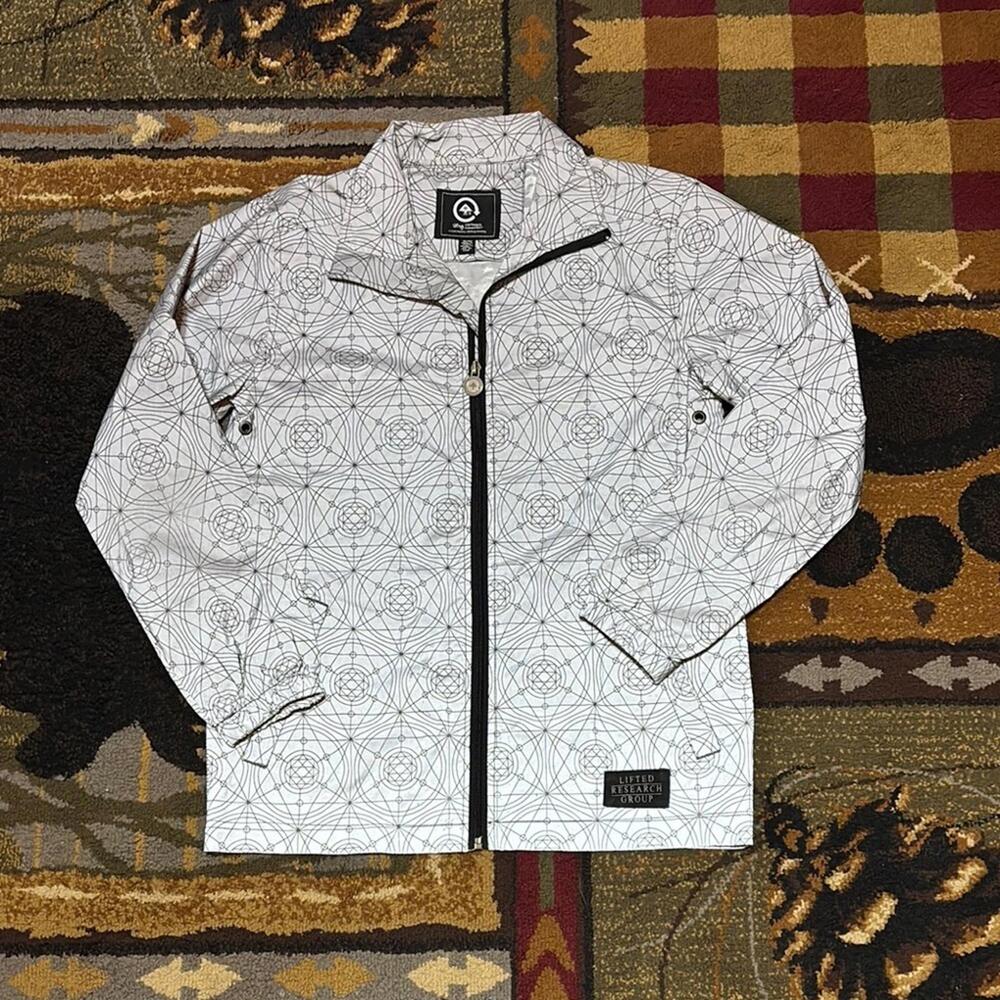 Reflective Raincoat with Stand-Up Collar‎ Lrg Gray and Black